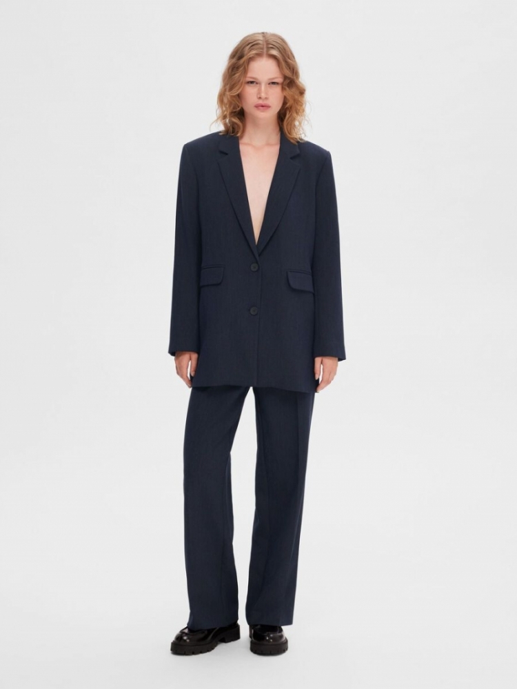 SlfRita LS blazer  Dark Sapphire M