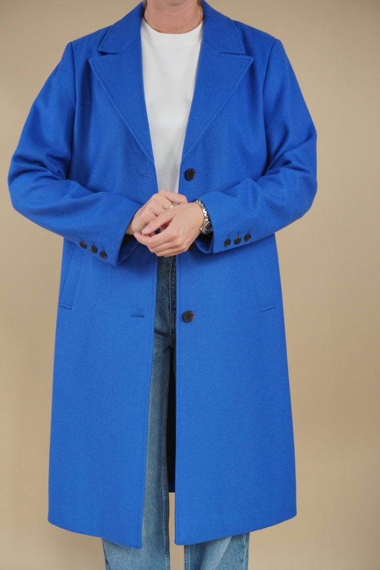 SlfAlma wool coat Nebulas Blue