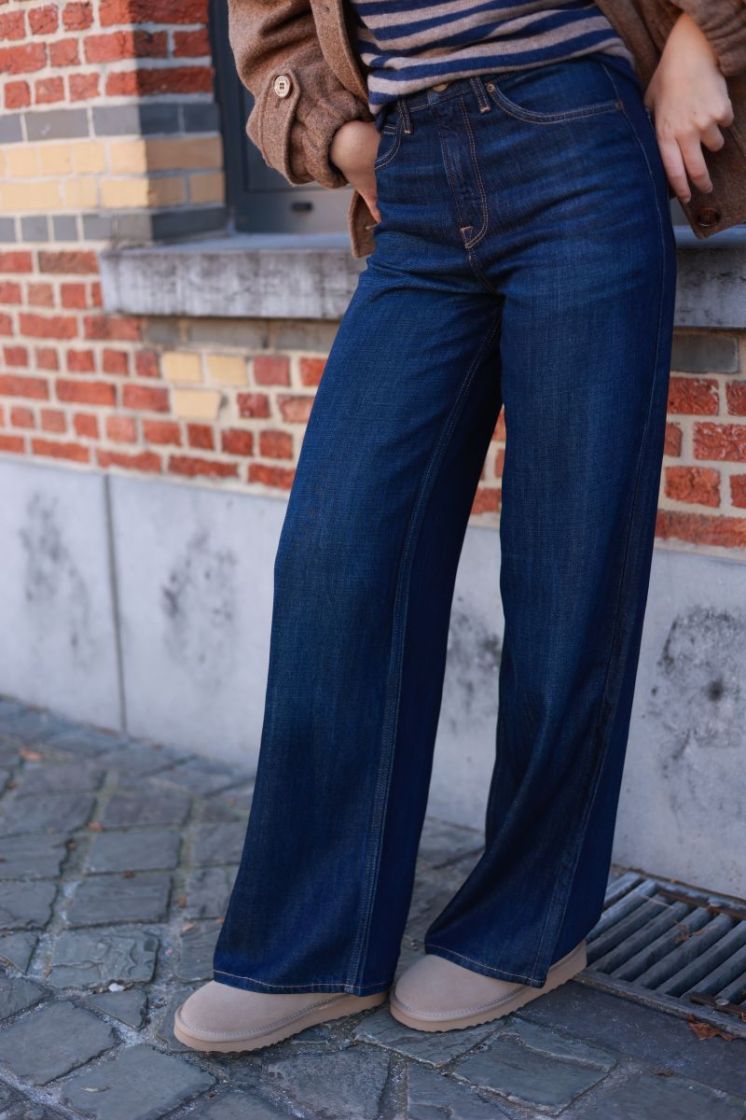 Stella High Rise Wide Leg Dark Navy