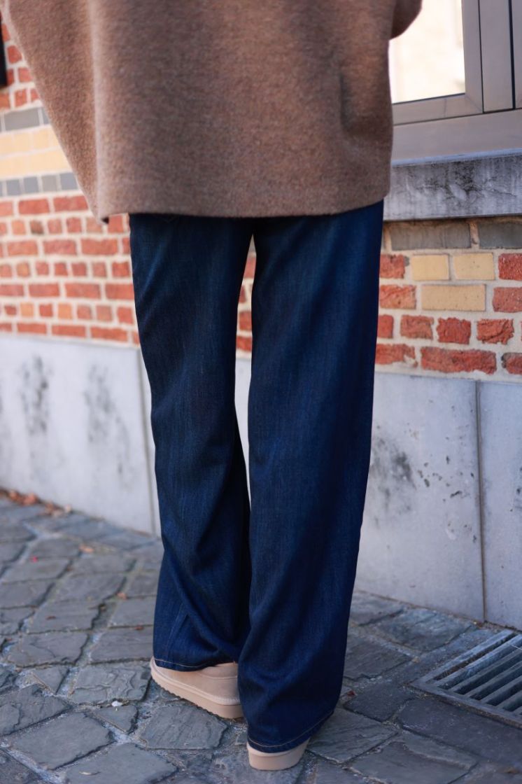 Stella High Rise Wide Leg Dark Navy