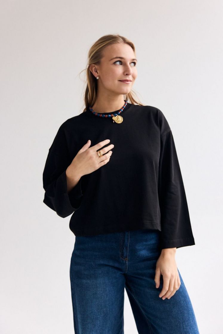 Aline LS t-shirt Black