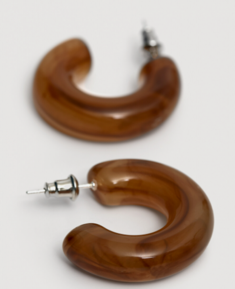 Melany Resin Earring Set Amber