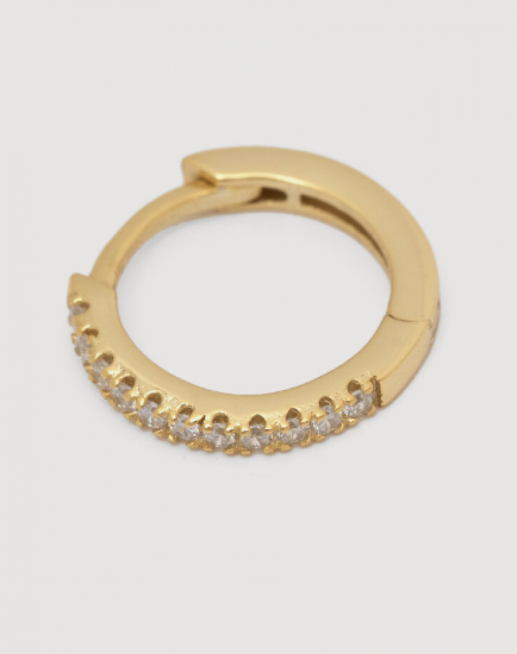 Oorbel Jeanne Midi Strass Gold
