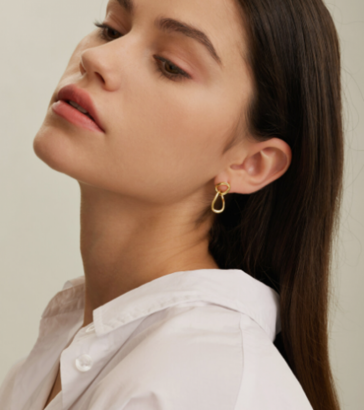 Cara Double Loop set  Gold