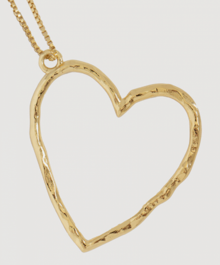 Roni Heart Necklace Gold