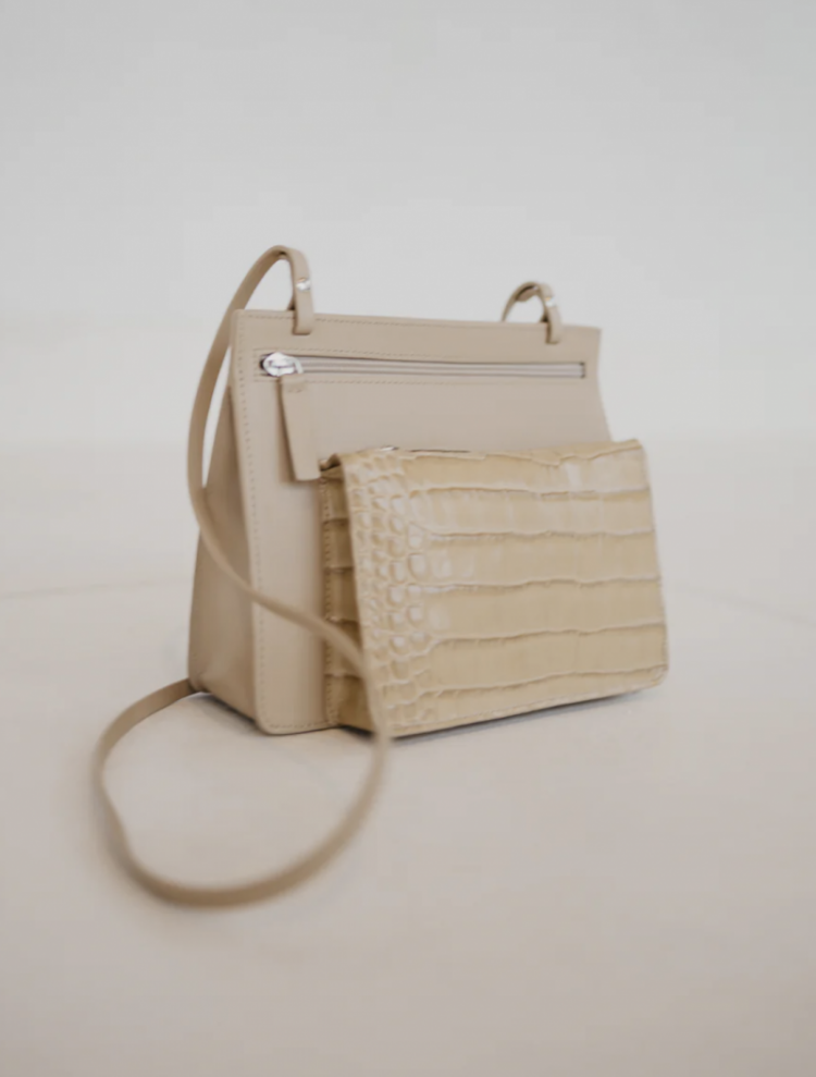 Double Pouch combi noisette