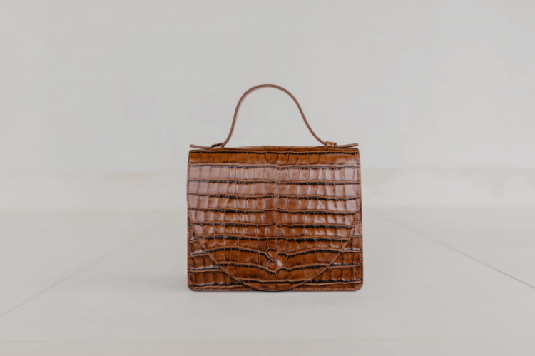 Midi Briefcase  Pure Croco Cogn