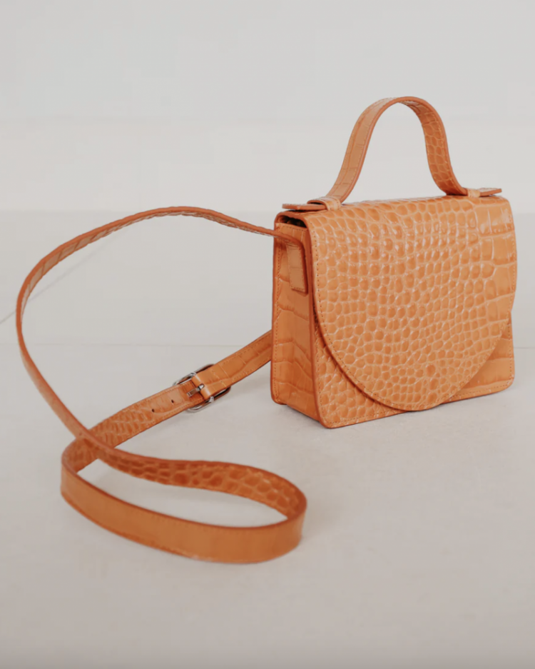 Micro Briefcase naranja croco