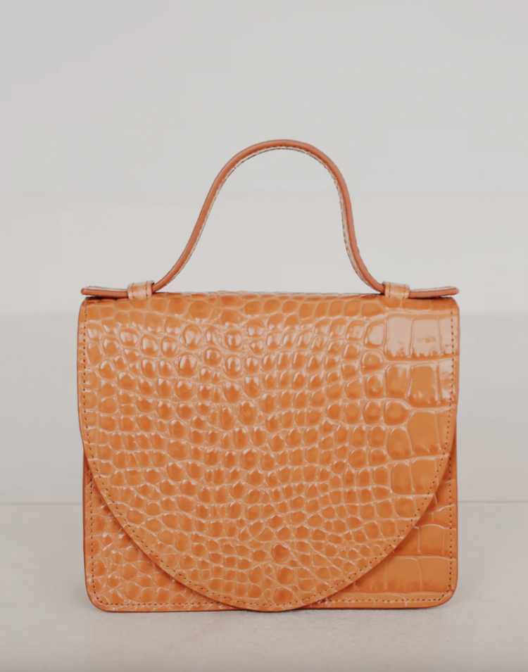 Micro Briefcase naranja croco