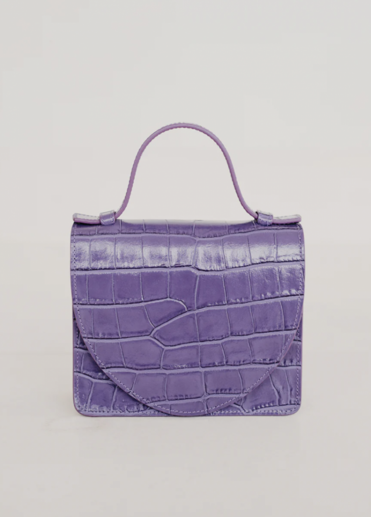 Micro Briefcase lavender croco