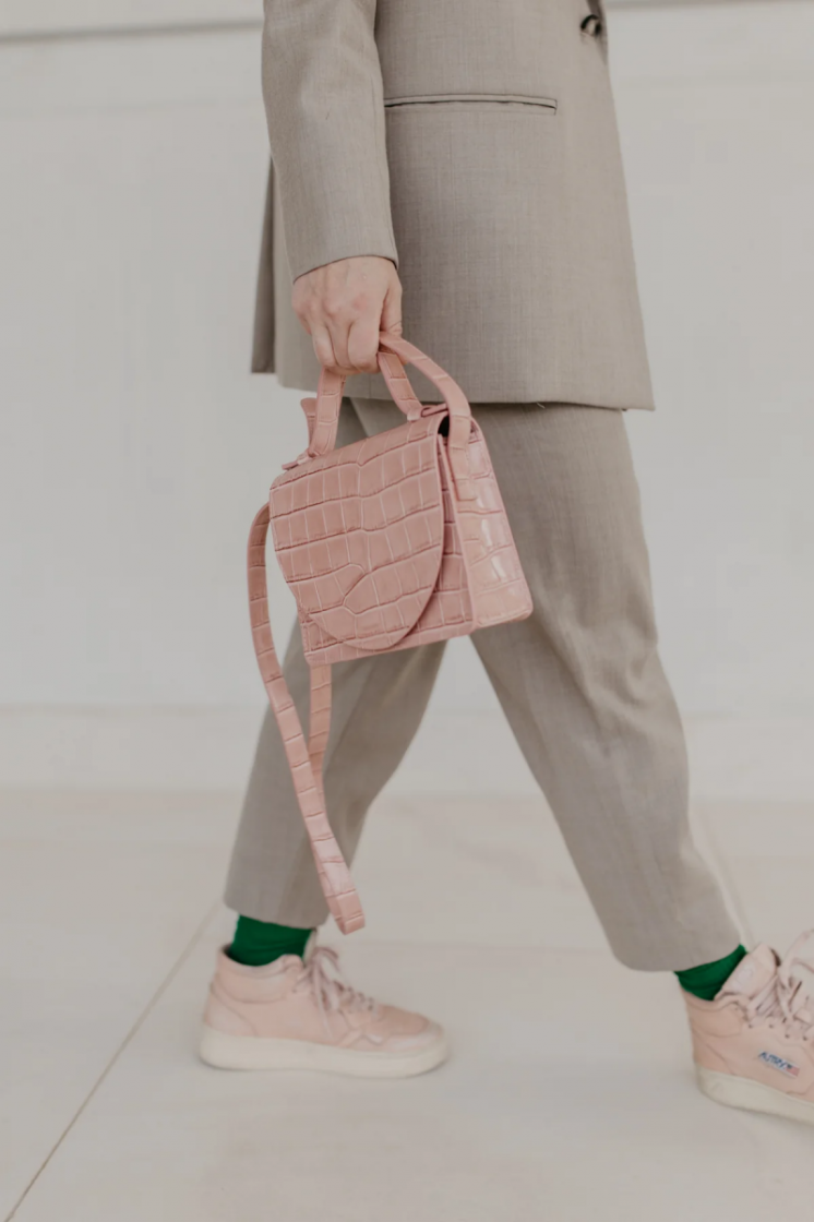 Micro Briefcase  Pure Rose Croco