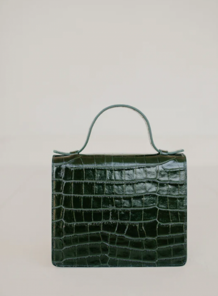 Micro Briefcase  Forest Croco