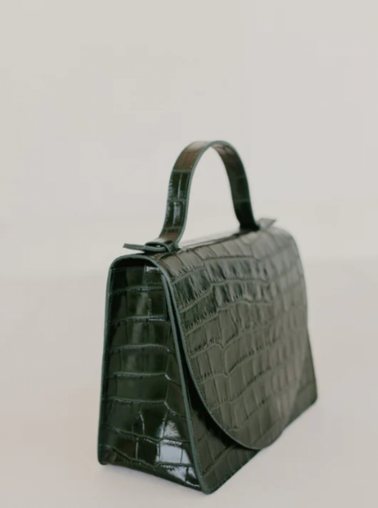 Micro Briefcase  Forest Croco