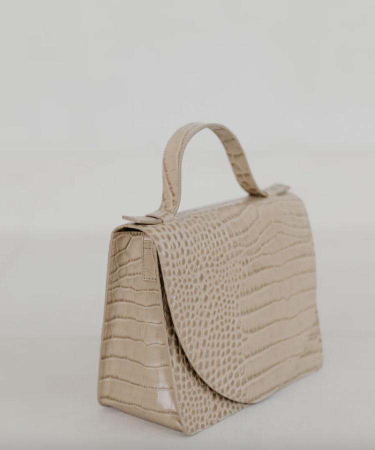 Mini Briefcase Noisette Croco