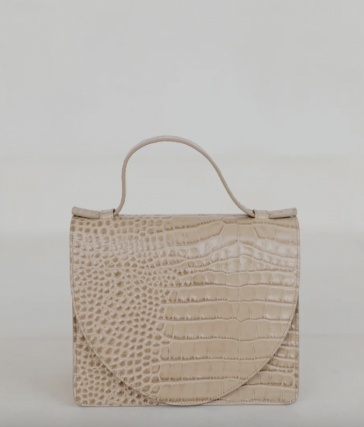 Mini Briefcase  Noisette Croco