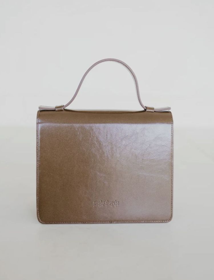 Mini Briefcase  Biscuit stone