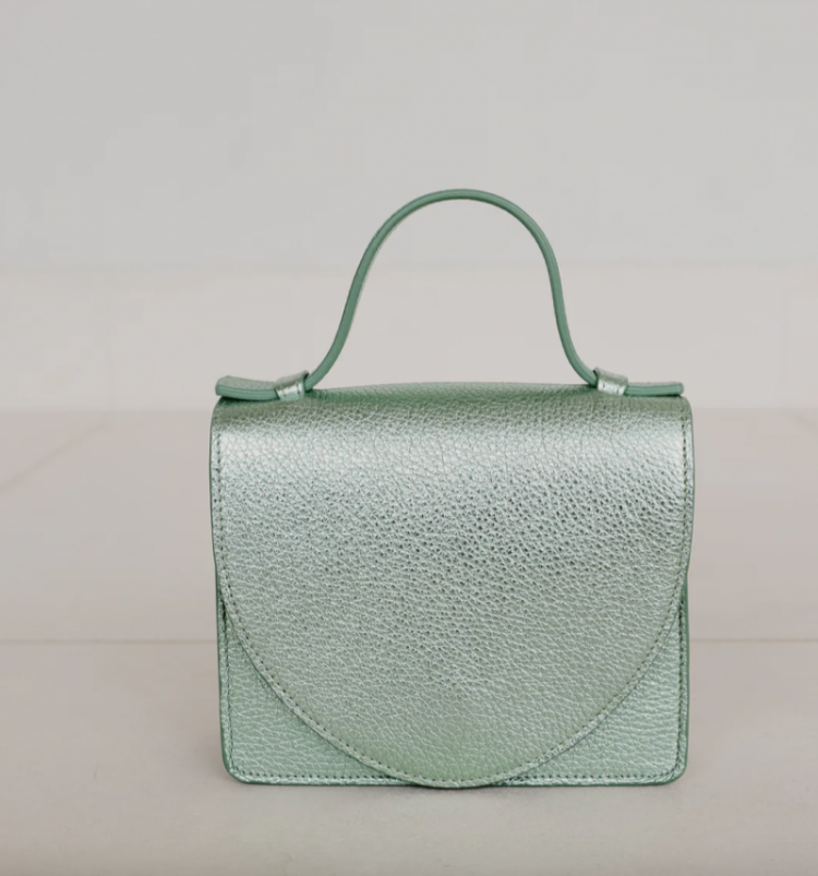 Micro Briefcase Green Shimmer
