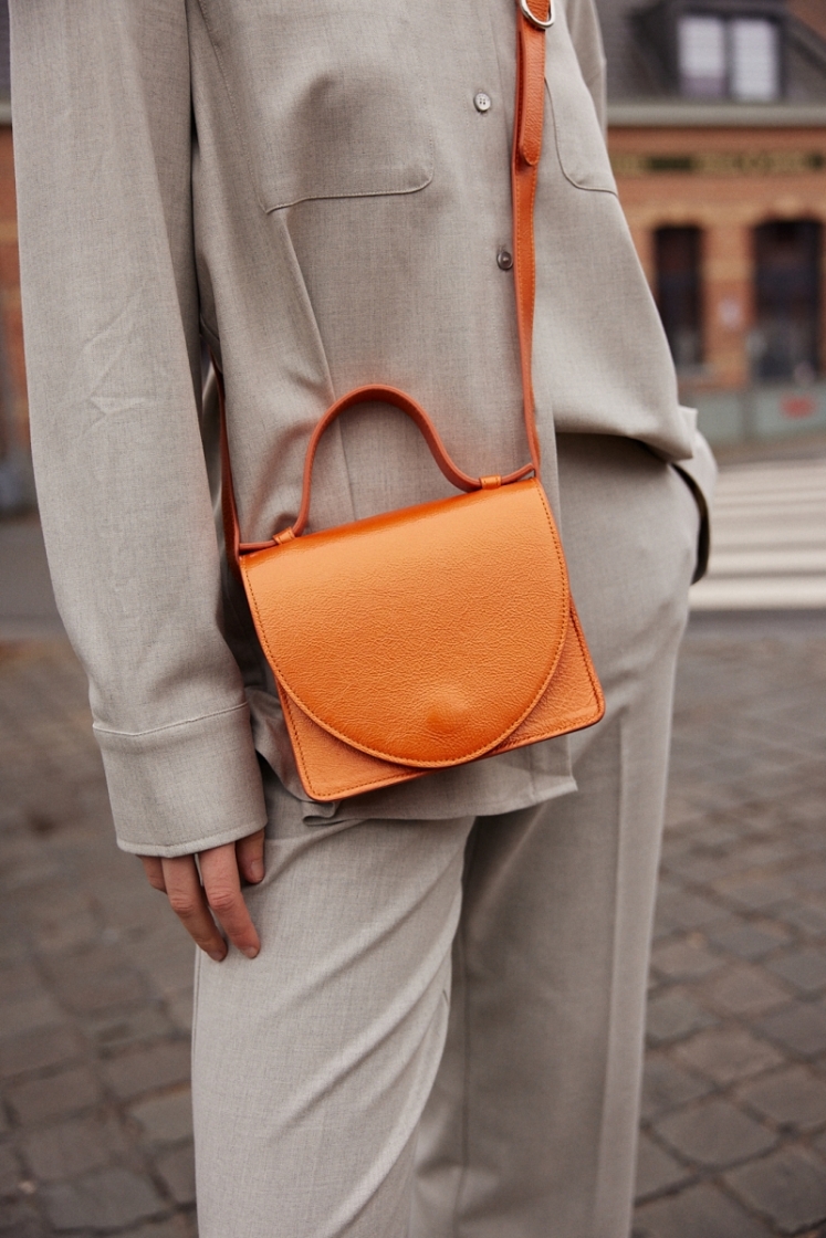 Micro Briefcase Orange Stone