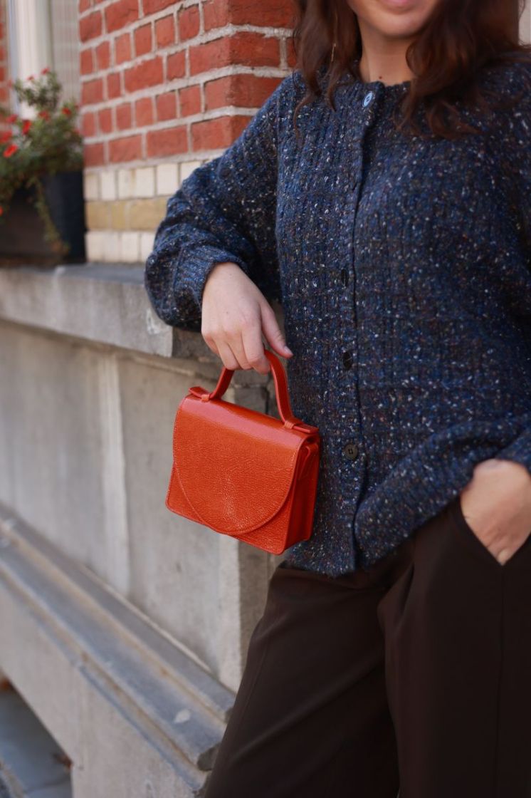 Micro Briefcase  Coral stone