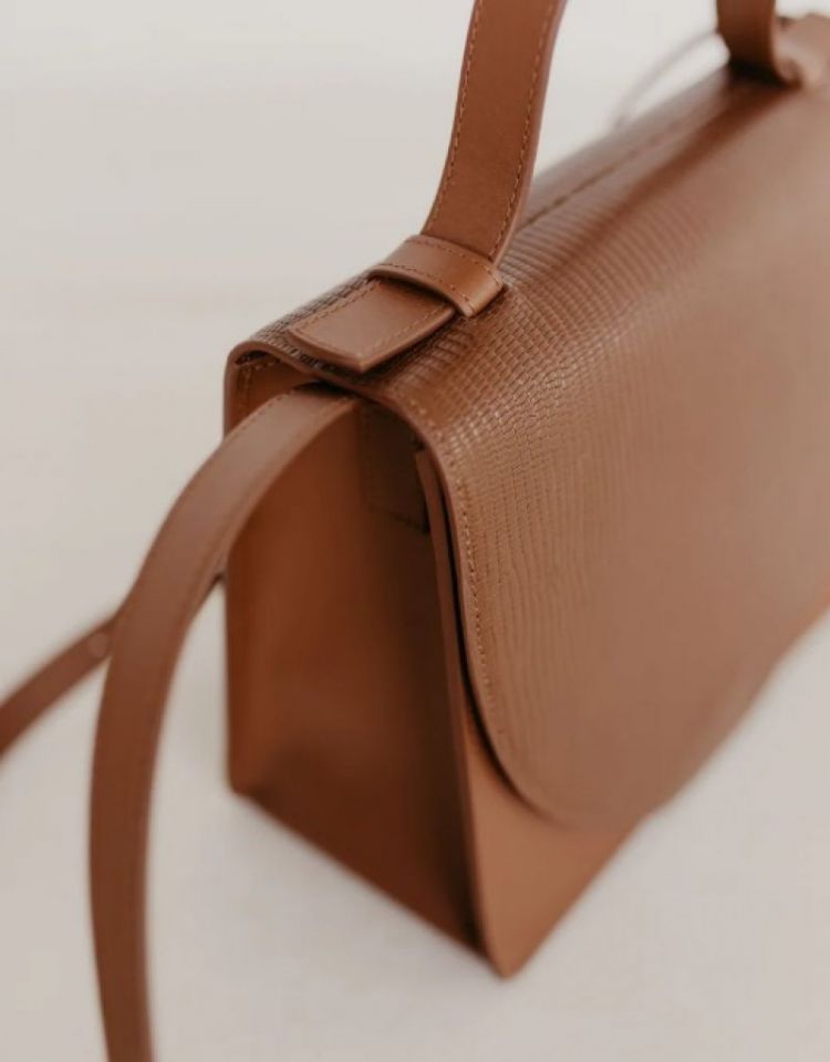 Mini briefcase Combi Cognac sn