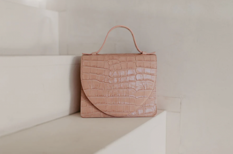 Mini briefcase  rose croco