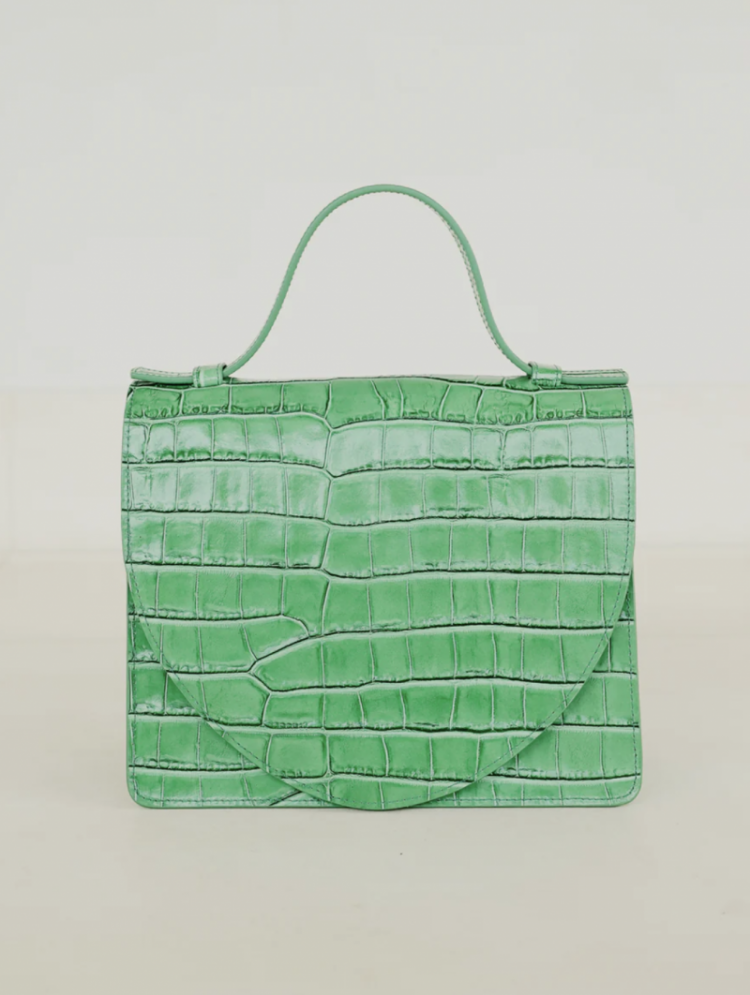 Mini briefcase  grass croco