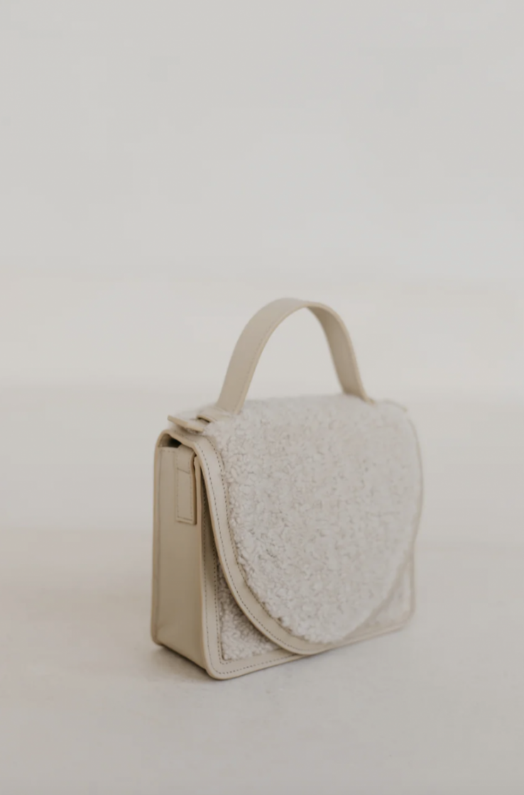 Mini Briefcase teddy Sand