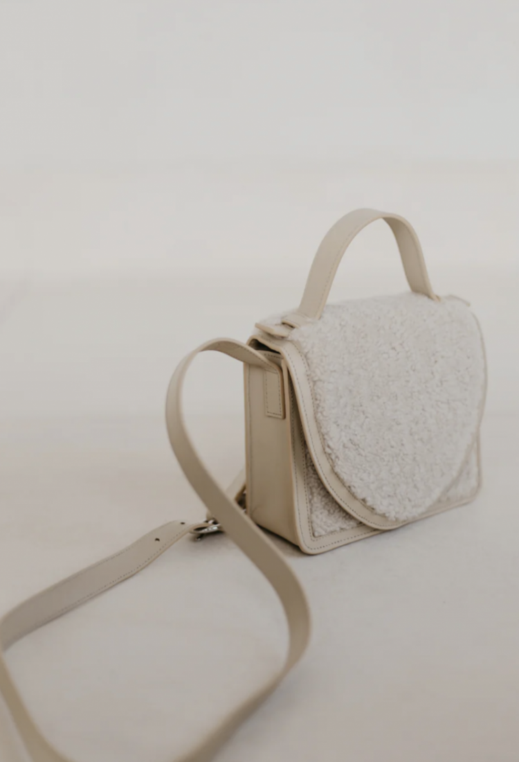 Mini Briefcase teddy Sand