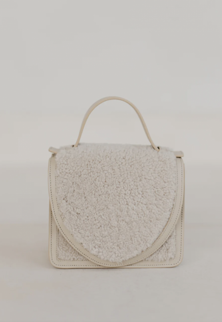 Mini Briefcase teddy Sand