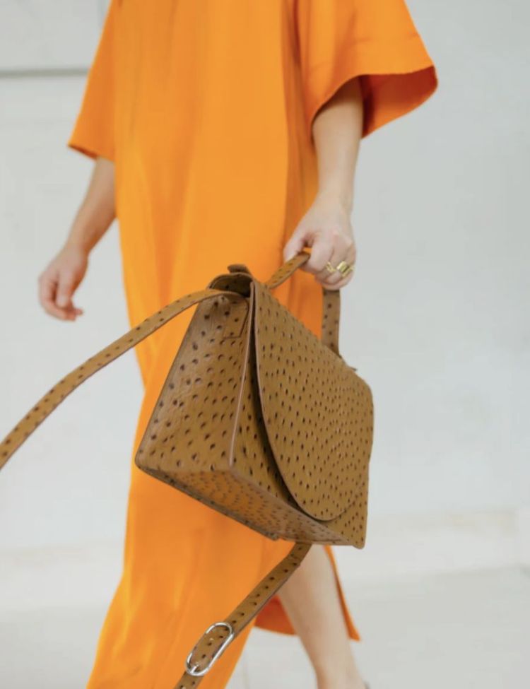 Mini Briefcase Palermo struzzo