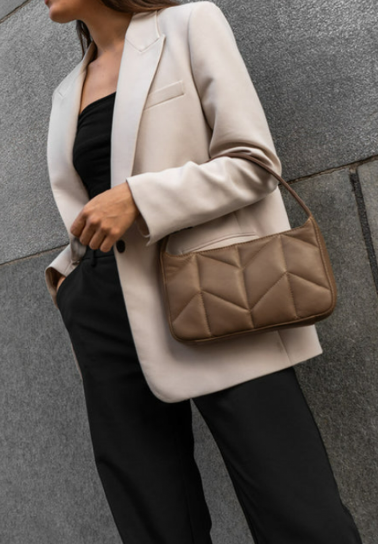 Arwen Bag Chevron Puf  Caramel