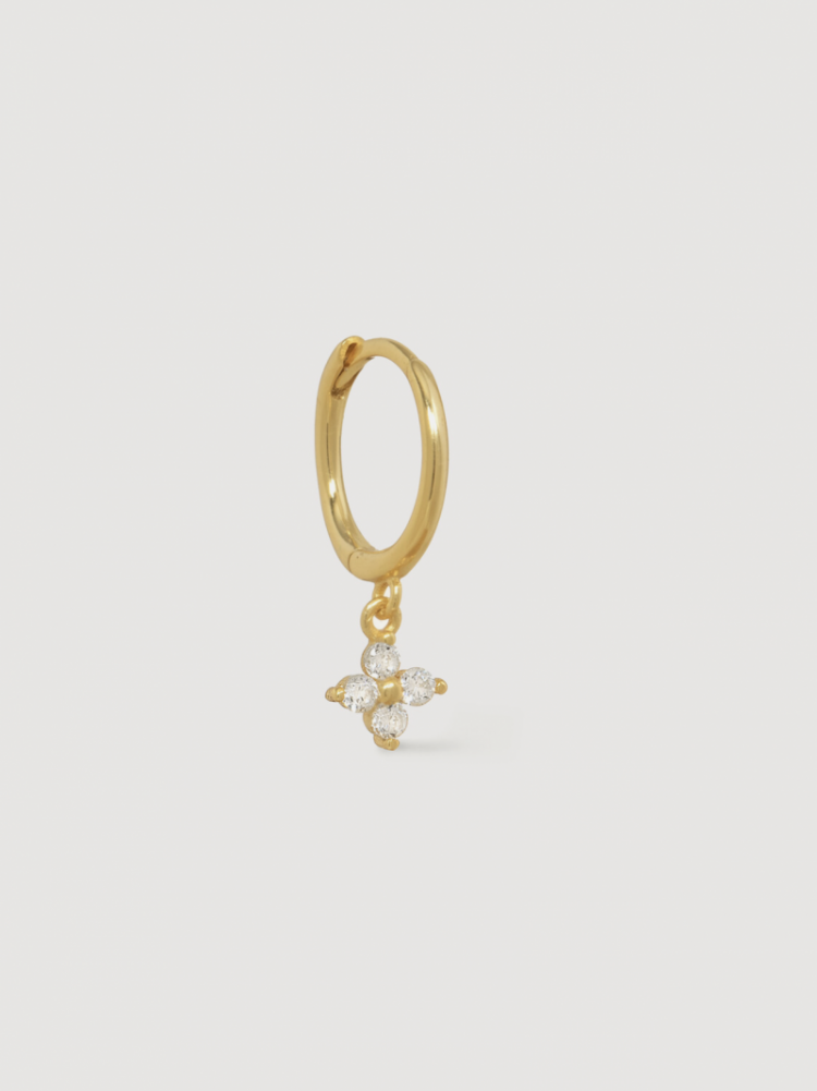 Jeanne Flower Strass  Gold