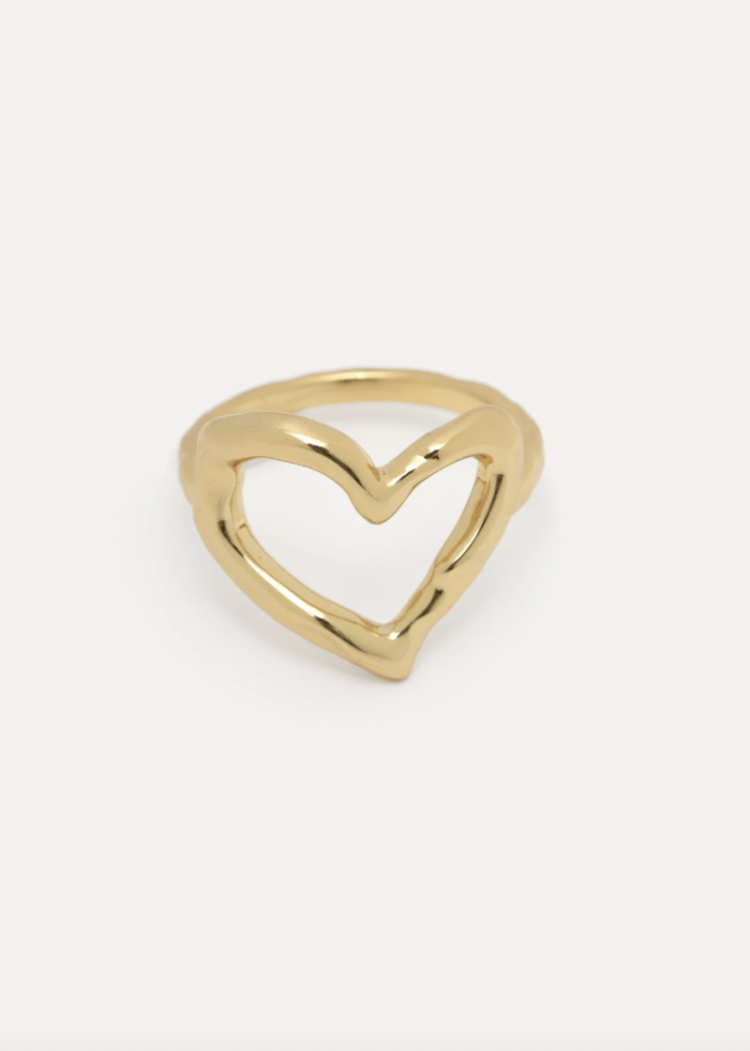 Gwen Heart Ring Gold