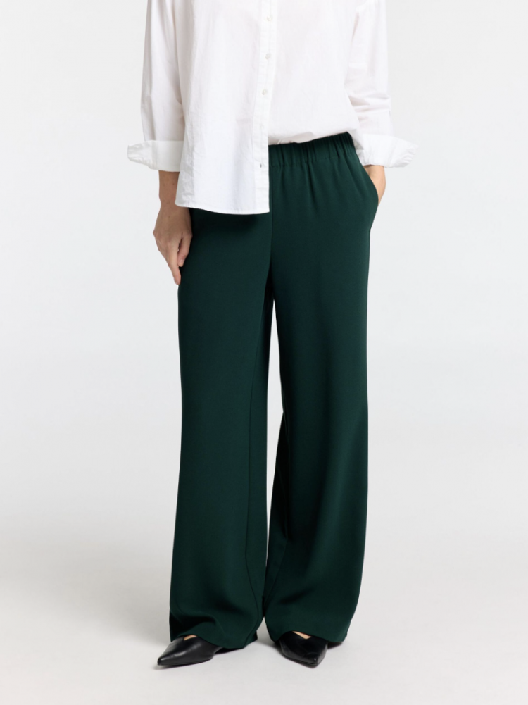Slftinni relaxed mw wide pant Scarab