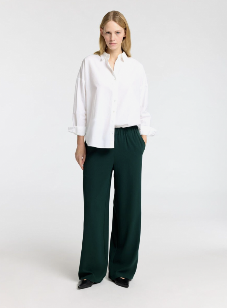 Slftinni relaxed mw wide pant  Scarab