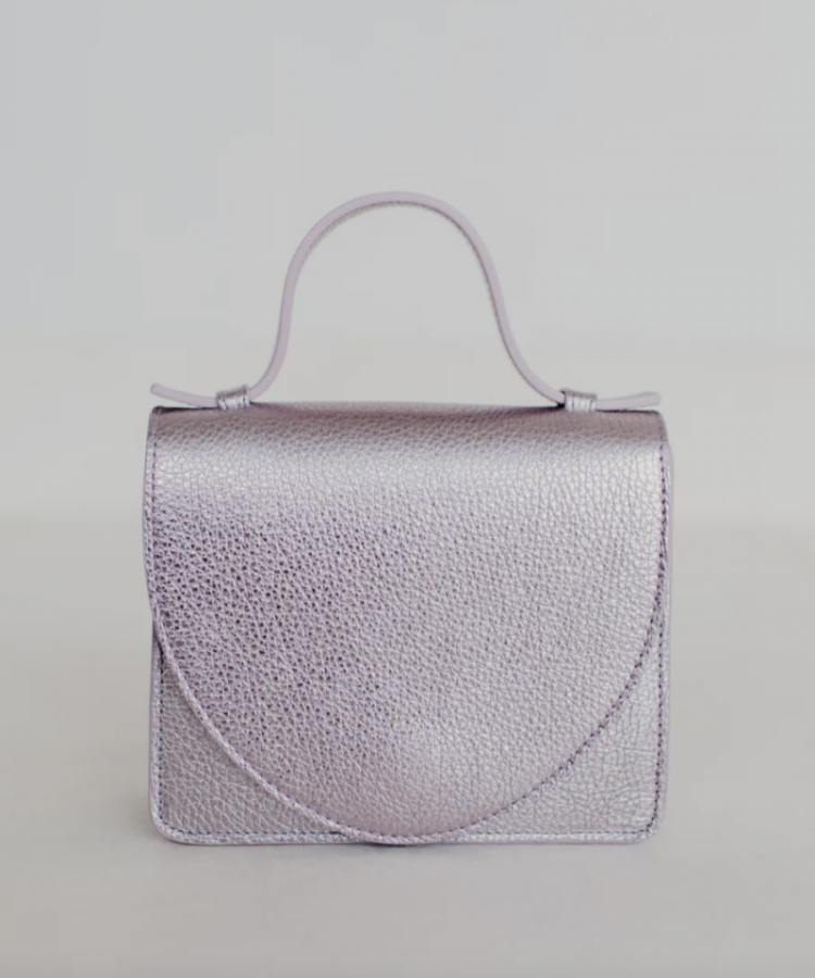Micro Briefcase Violet Shimmer