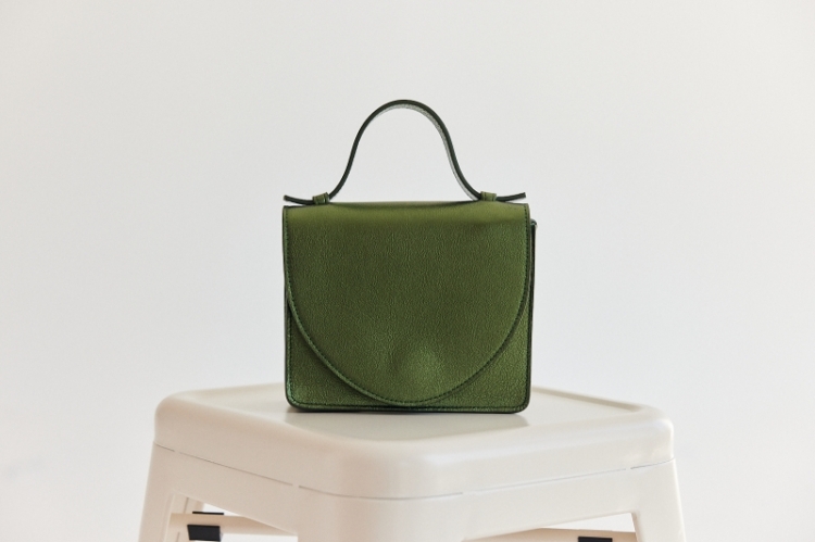 Micro Briefcase Mossgreen Shimm