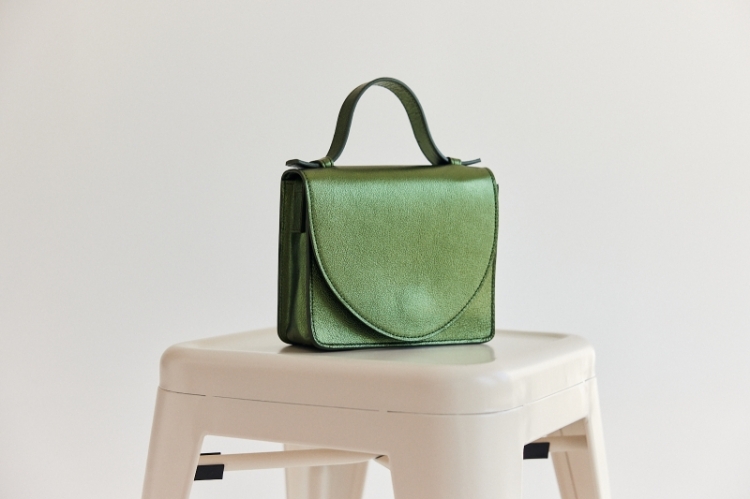 Micro Briefcase Mossgreen Shimm