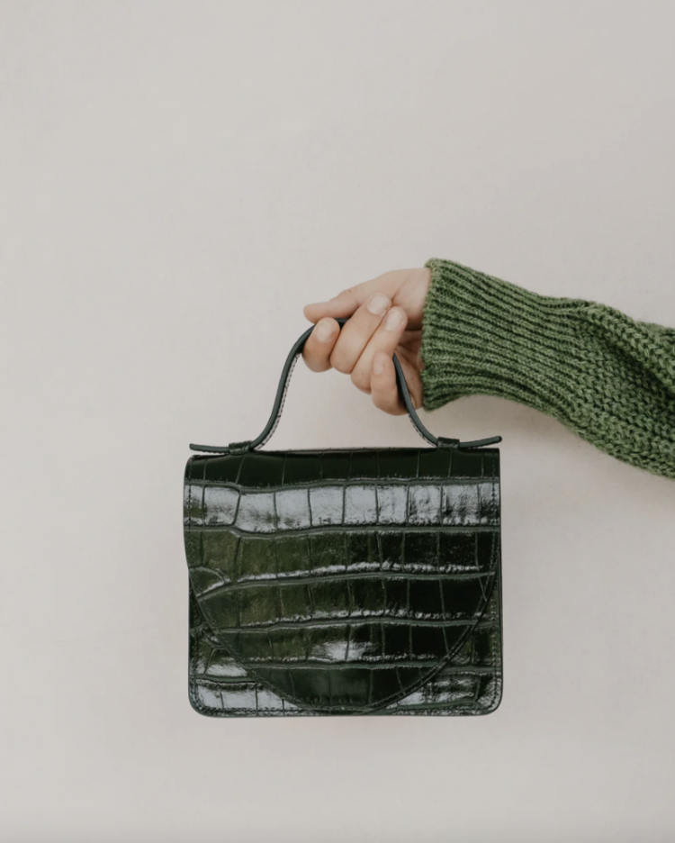 Micro Briefcase Forest Croco