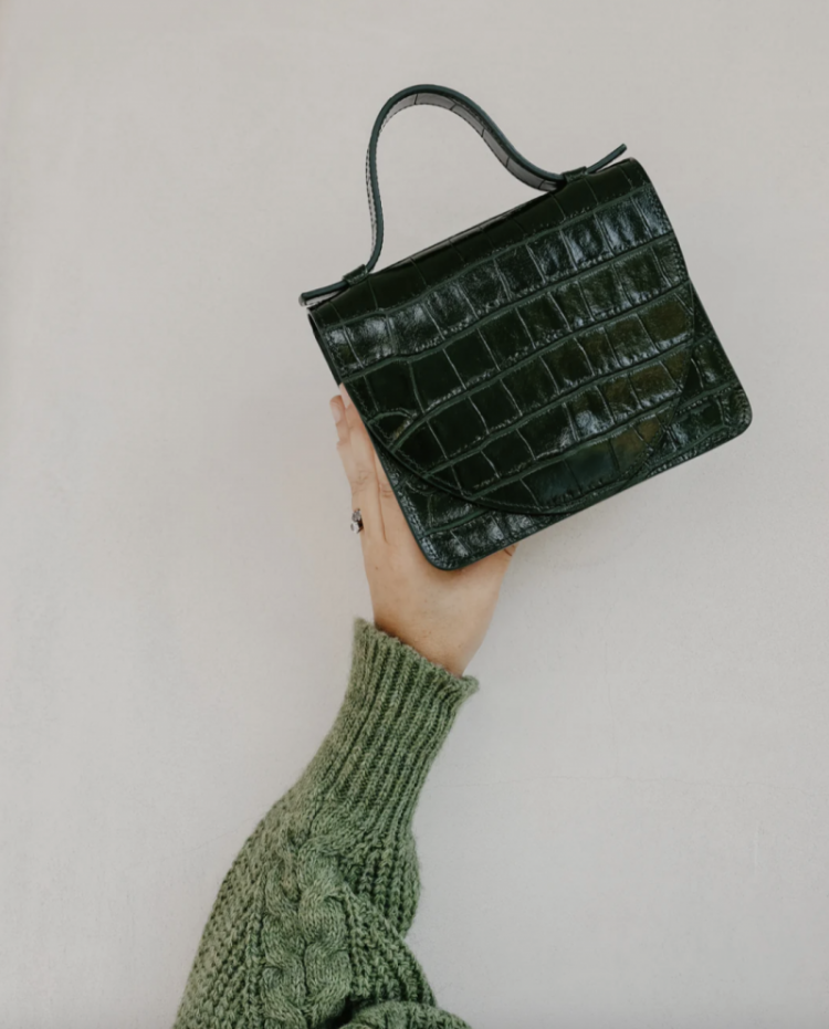 Micro Briefcase Forest Croco