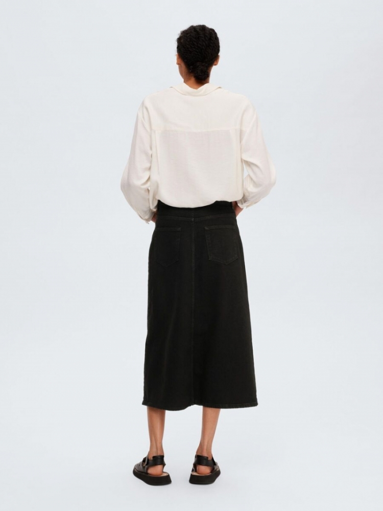 Slfkrista gerda hw black denim Black Denim