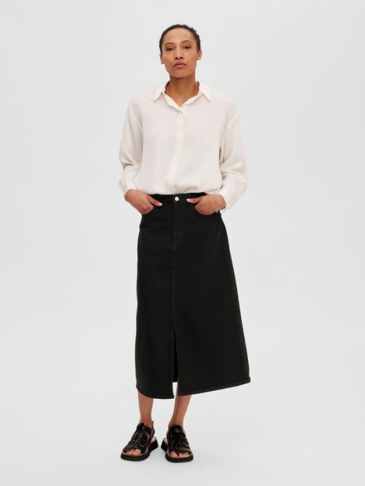 Slfkrista gerda hw black denim Black Denim