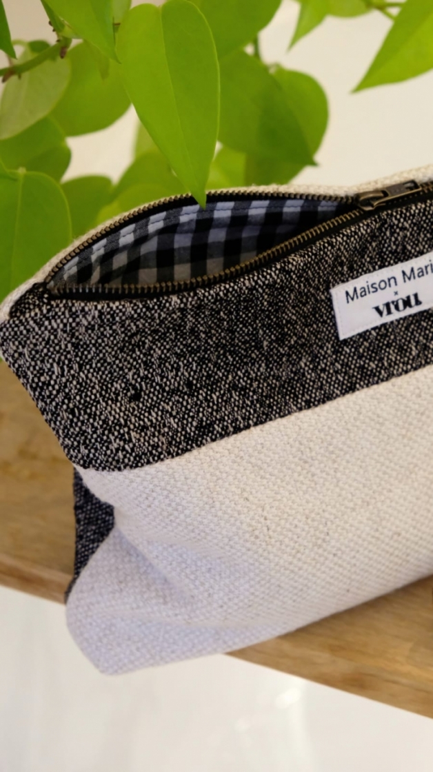 Toiletzak Maison Marie x Vrou Black/Ecru