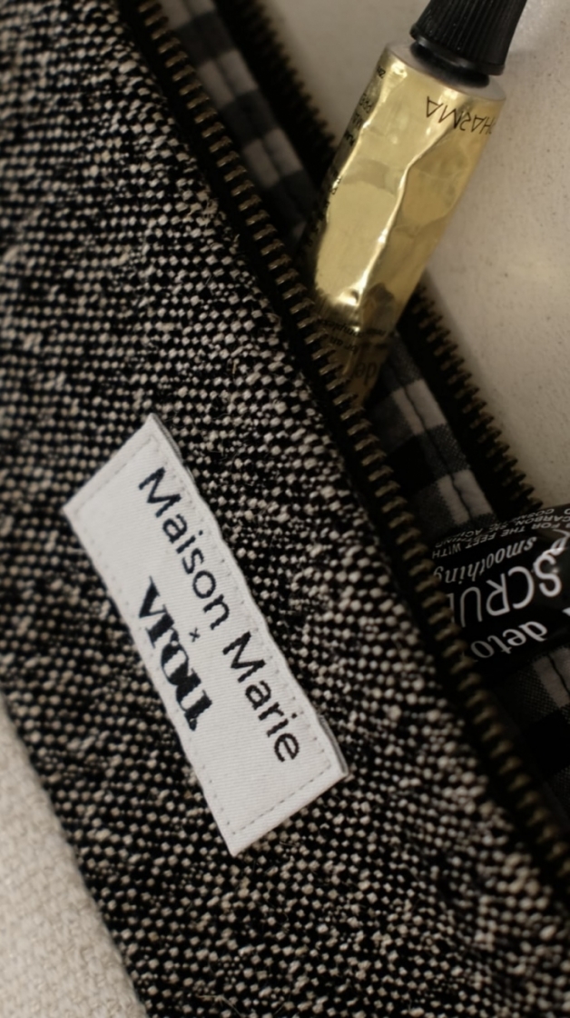 Toiletzak Maison Marie x Vrou Black/Ecru