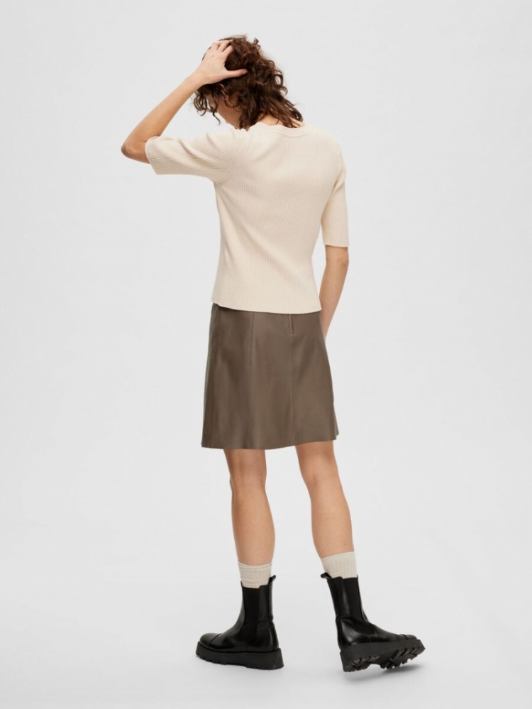 SlfElinna new ss knit top Birch