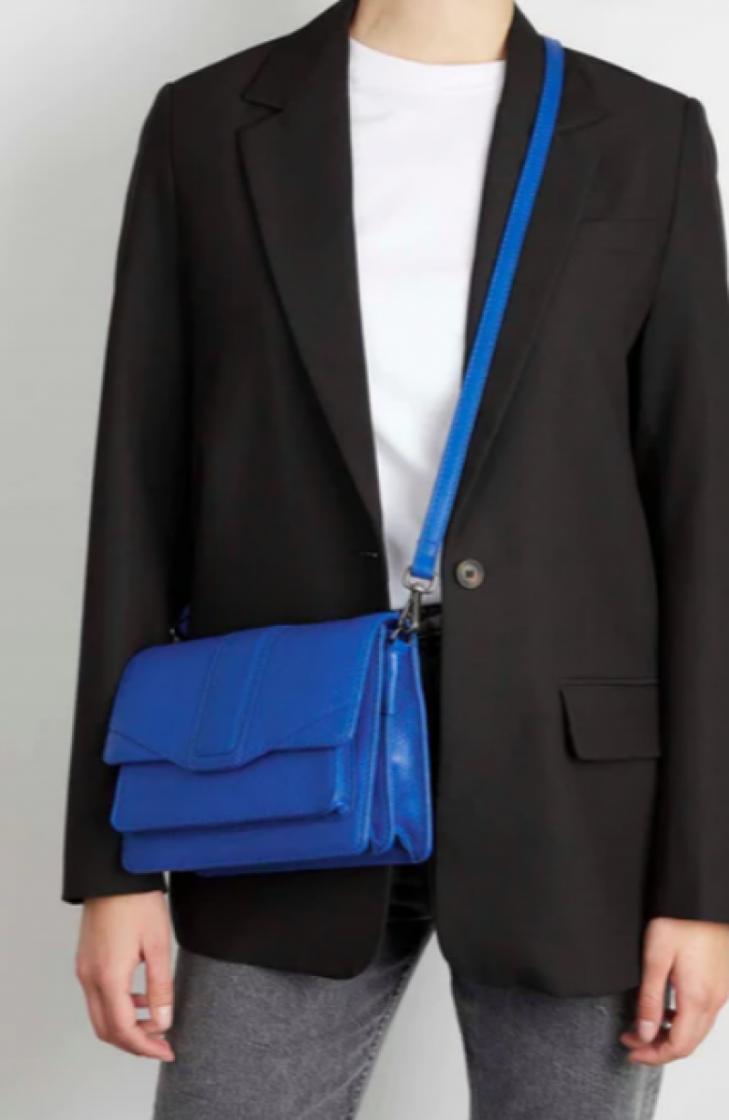 Jane Crossbody bag, grain Electric Blue