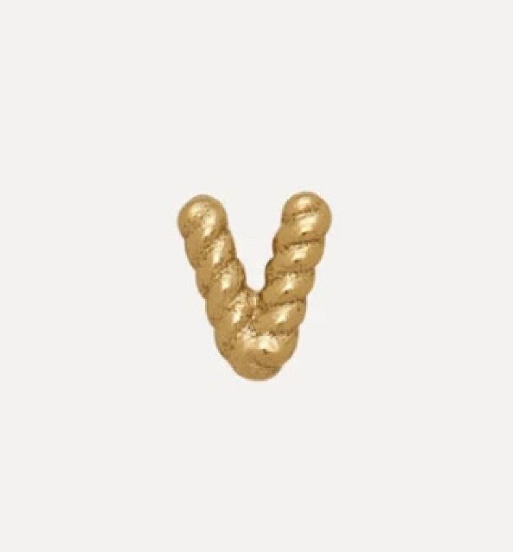 Oorbel Jolie initial V  Gold