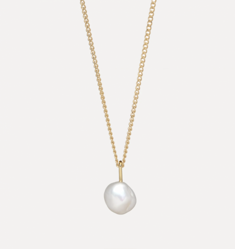 Hangertje pearl Gold