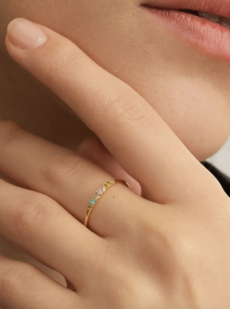 Chloe Vintage Multi ring Gold