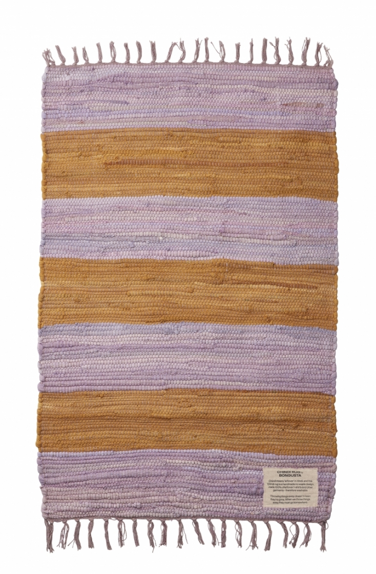 Chindi Rug 60x90 Lilac & golden